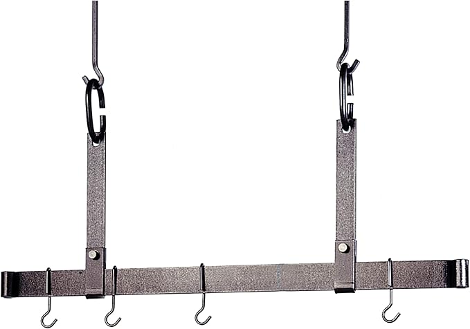 Enclume Premier 48" Adjustable Ceiling bar, Hammered Steel