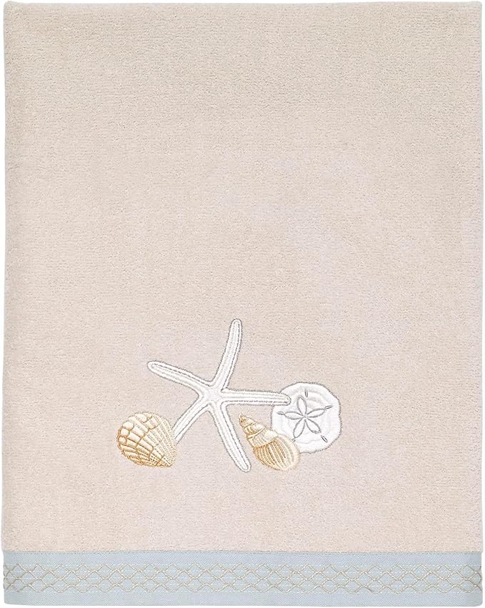 Avanti Linens - Bath Towel, Soft & Absorbent Cotton Towel, Beach Inspired Bathroom Accessories (Seaglass Collection)