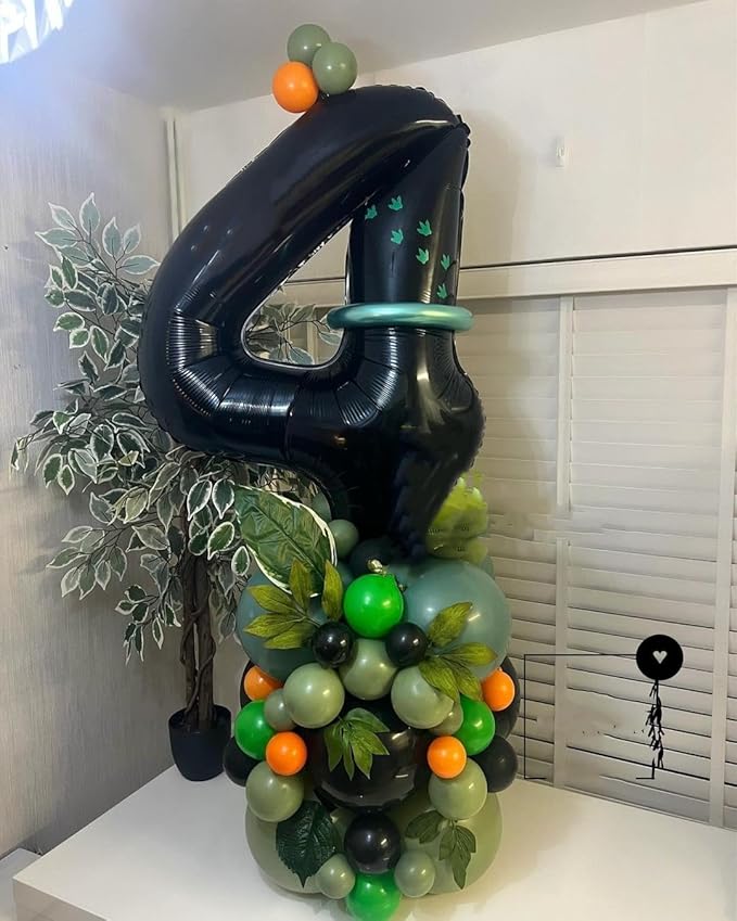 Number 14 Balloon, 40 Inch Number Balloons, Black Baloon Number for 14th Girl Boy Birthday Celebration Party Supplies
