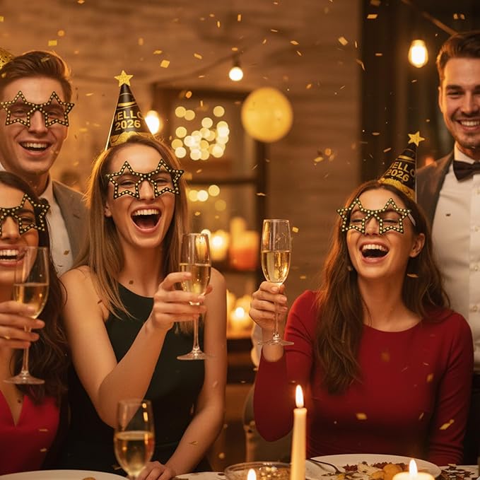 36 pcs 2026 New Years Decorations, New Years Eve Party Supplies 2026,Happy New Year 2026 Celebration Set for Home and Office Parties