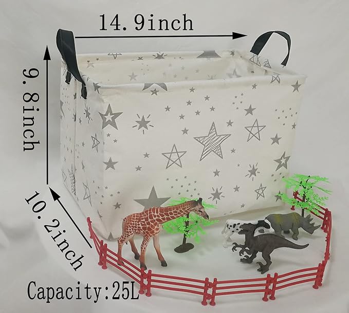 Rectangle Gift Shelf Nursery Storage Basket Laundry Hamper Storage Box and Bins for Home Clothes with Handles