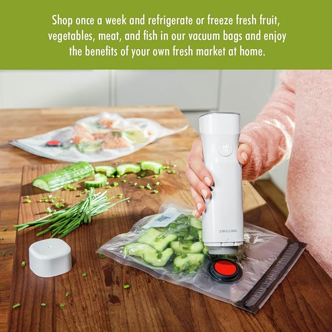 ZWILLING Fresh & Save 10-pc Vacuum Sealer Bags, Sous Vide Bags, Meal Prep - Assorted Sizes