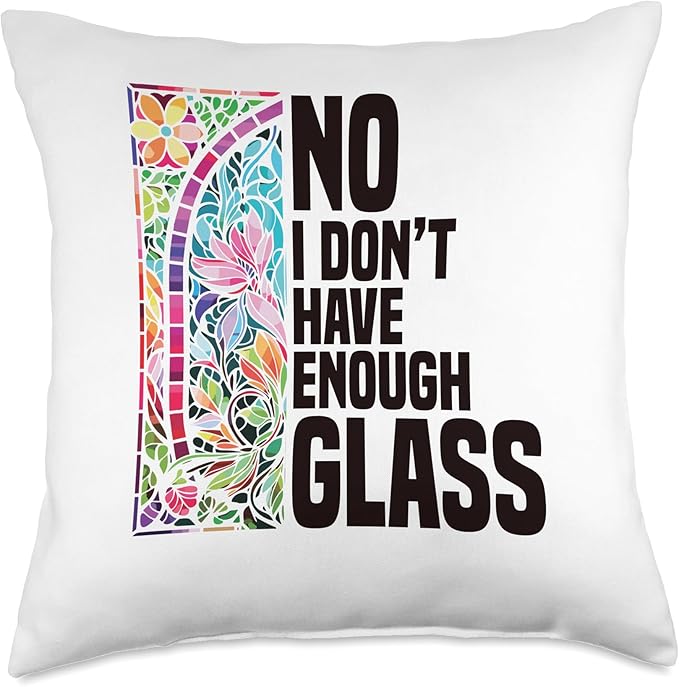 Stained Glass Cutting Oil Sheets Stained Glass Artist Throw Pillow