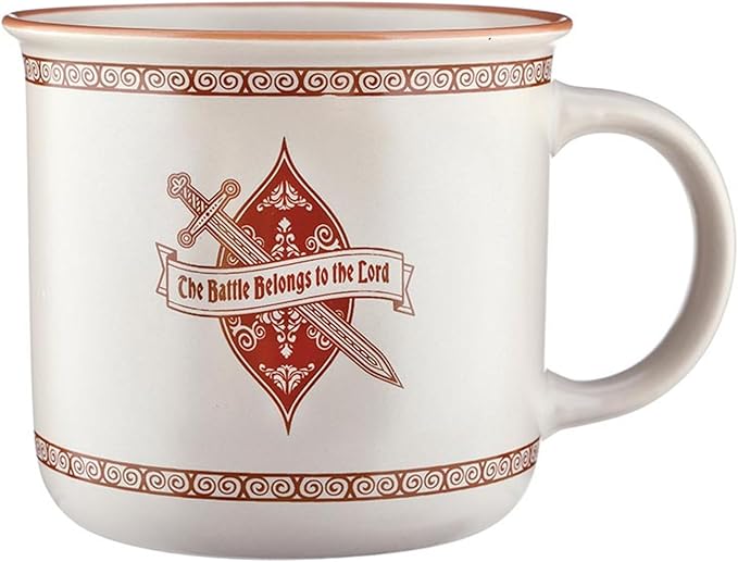 Faithworks Christian Gifts - Inspirational Gift for Dad/Brother/Grandfather Ceramic Coffee Mug/Cup, Holds 13.5 Fluid Ounces, Battle Of The Lord