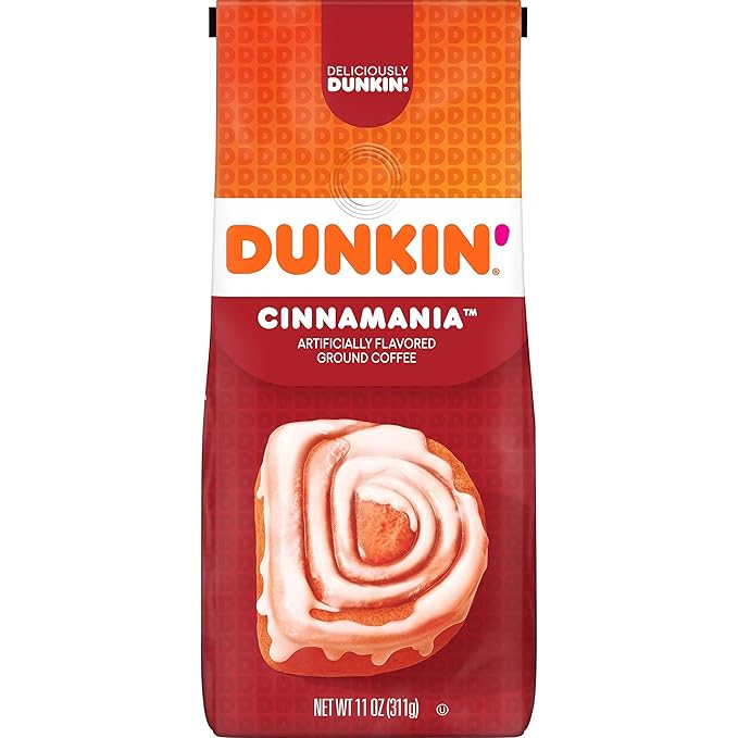 Dunkin’ Cinnamania Ground Coffee, 11-Ounce Bag