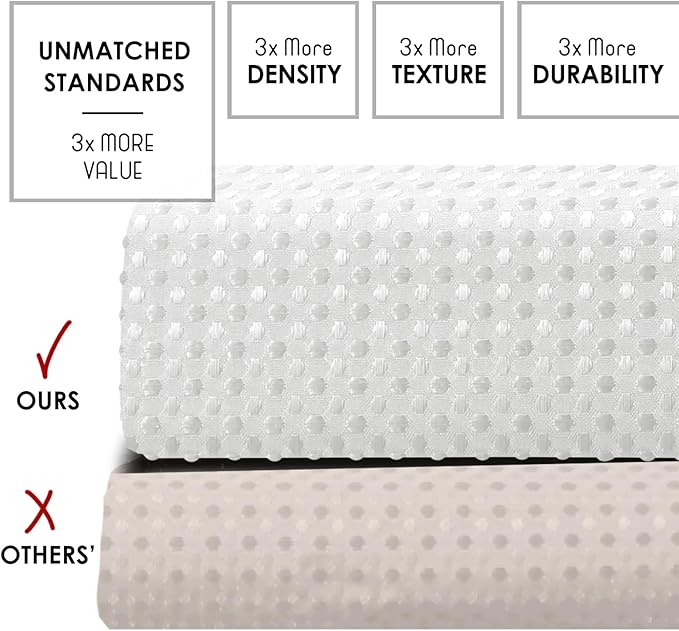 Clara Clark White Shower Curtain Set with Black Shower Caddy Hanging - Fabric Shower Curtains and Stainless Steel Shower Caddies, Bathroom Shower Curtain Sets with Corner Shower Caddy Dorm
