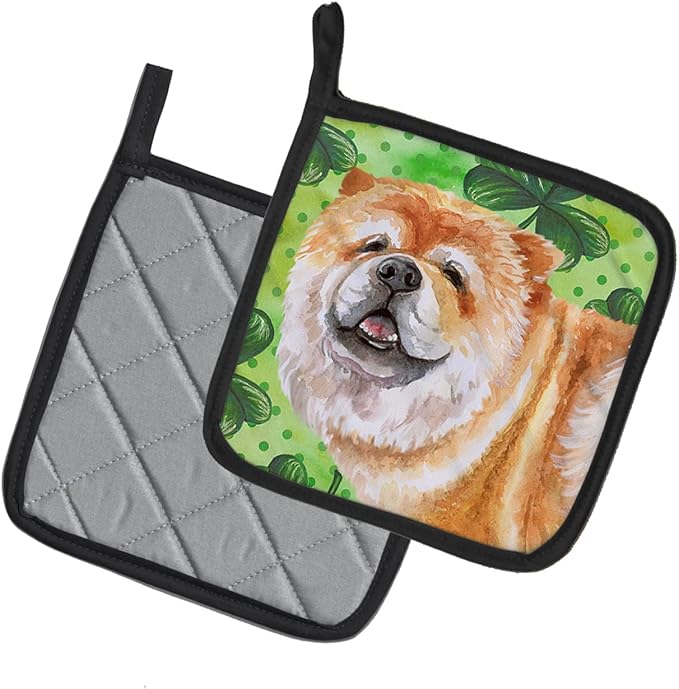 Caroline's Treasures BB9869PTHD Cane Corso St Patrick's Pair of Pot Holders, Green Kitchen Heat Resistant Pot Holders Sets Oven Hot Pads for Cooking Baking BBQ, 7 1/2 x 7 1/2