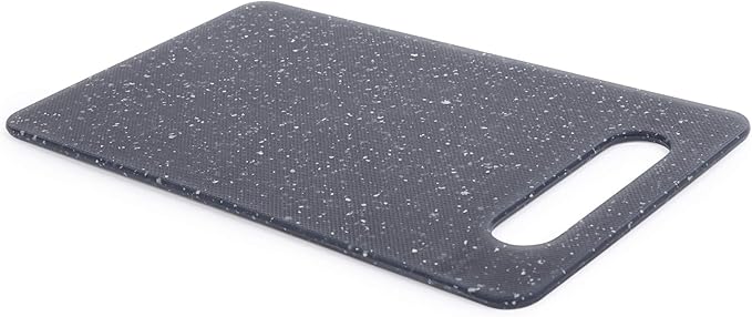 Luciano Housewares Cutting Board, High-density Polypropylene Chopping Board for Kitchen Use, Ideal for Cutting Vegetables, Fruits, and Meats, Kitchen Essentials, Gray, 9.75" x 9.88"