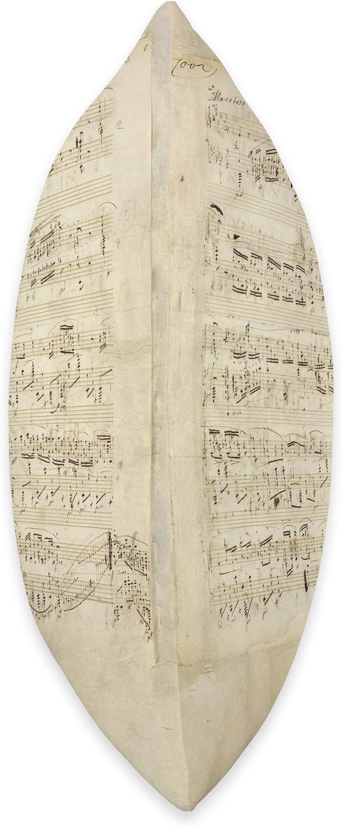Handwritten Sheet Music of Heroic Polonaise by Chopin Throw Pillow