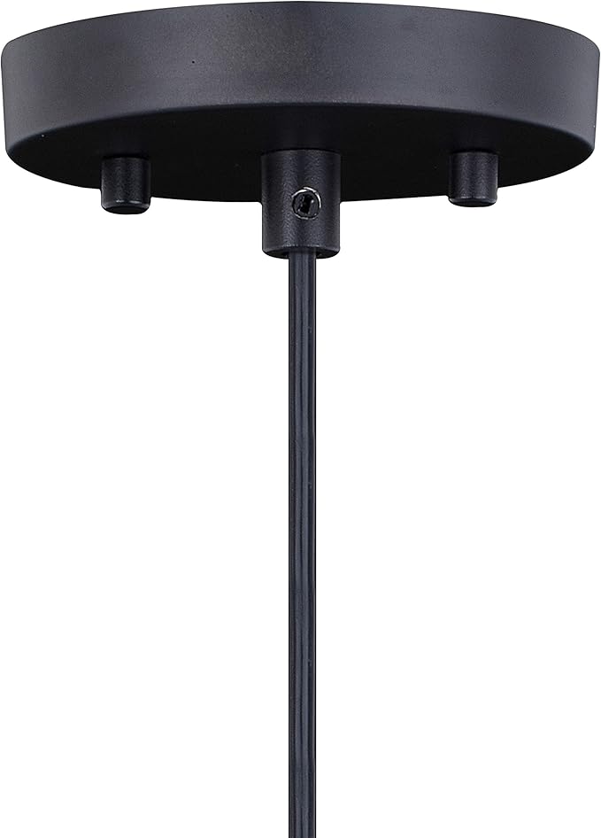 VAXCEL Millie Jar Mini Pendant for Kitchen Island, Farmhouse Ceiling Lighting, Oil Rubbed Bronze Finish, Smoke Blue Glass