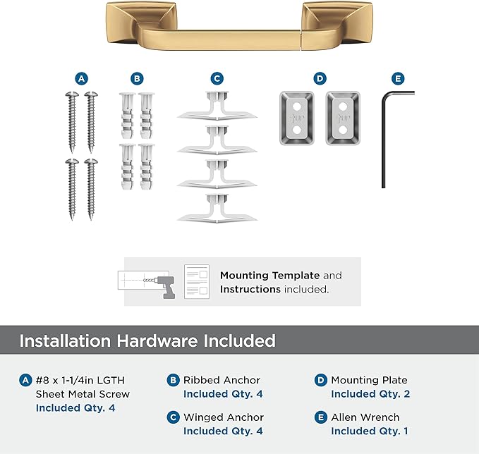 Amerock BH36011CZ | Champagne Bronze Pivoting Double Post Toilet Paper Holder | 10-5/8 in. (270 mm) Toilet Tissue Holder | Highland Ridge | Bath Tissue Holder | Bathroom Hardware | Bath Accessories