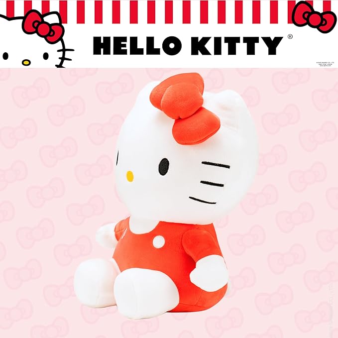 Hello Kitty Bedding Weighted Cuddle Pillow – 3lb Soft Plush & Cozy Sanrio Pillow for Comfort, (Officially Licensed Product) By Franco Calm