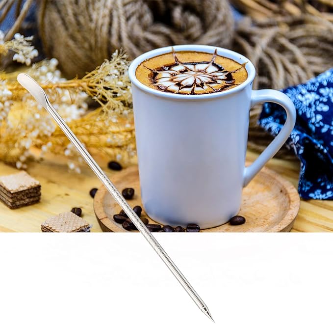 Coffee Machine Cleaning Brush, Nylon Espresso Machine Brush Coffee Cleaning Tool Set with Spoon for Espresso Machine Group Head, Pack of 3