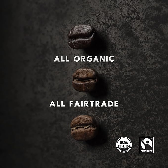 Kicking Horse Coffee Kick Ass, Dark Roast, Whole Bean, Certified Organic, Fairtrade, Kosher, Black, 1 Kg, Pack of 6
