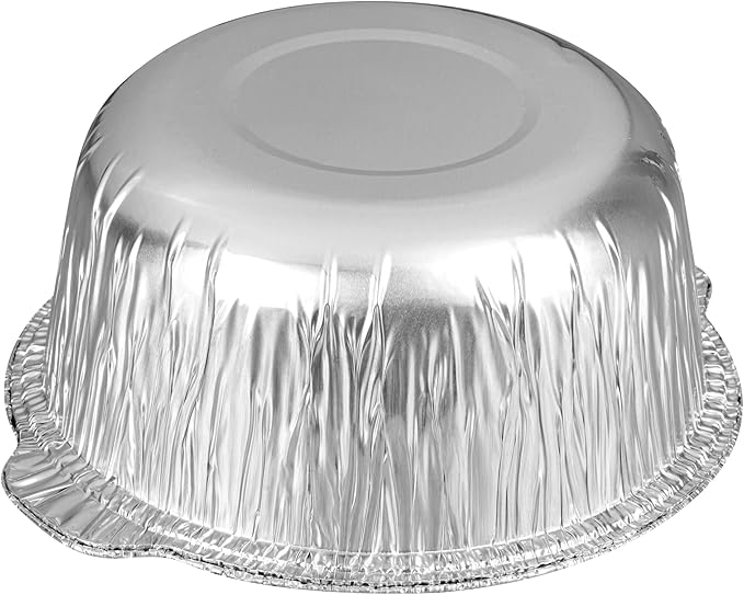 Foil Lux 3.5 Quart Pans And Lids, 10 Disposable Pots With Lids - Oven-Ready, Stove Compatible, Aluminum Foil Baking Pans, Freezable, For Outdoor Camping, Vacation, Picnic, And More - Restaurantware