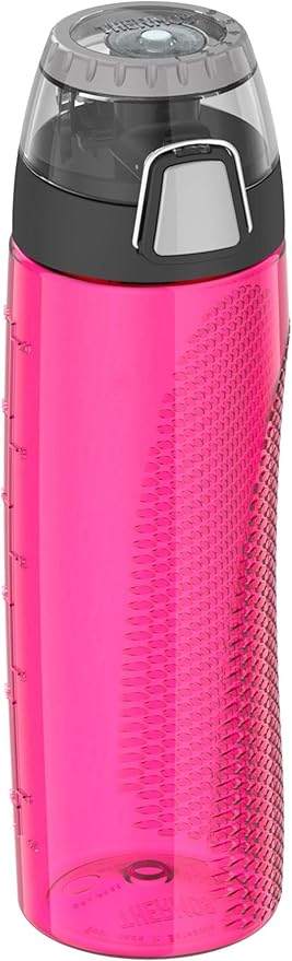 Thermos 24 Ounce Tritan Hydration Bottle with Meter, Ultra Pink (HP4104UP6)