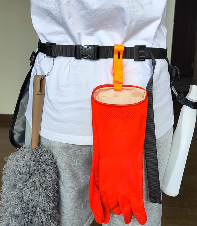 Bafelia Waterproof Cleaning Apron with 7 Pockets, Cleaning Supplies for Housekeeping, Lightweight and Durable Maid Apron