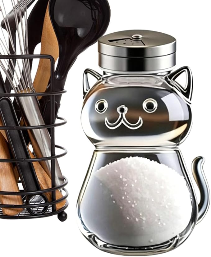 Animal Seasoning Jars, Fine Salt Shaker, Kitchen Utility with Portable Feature, Household Fixture with Secure Grip, 2.76x4.13 inches Dining Accessory, Organizer for Jelly Condiments Spices Preparation