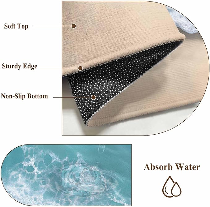 Runner Rug for Bedroom Hallway, Beach Starfish Teal Sea Water Kitchen Runner Rugs Area Rug 2x6ft, Summer Ocean Theme Washable Soft Floor Carpet for Entryway Stair