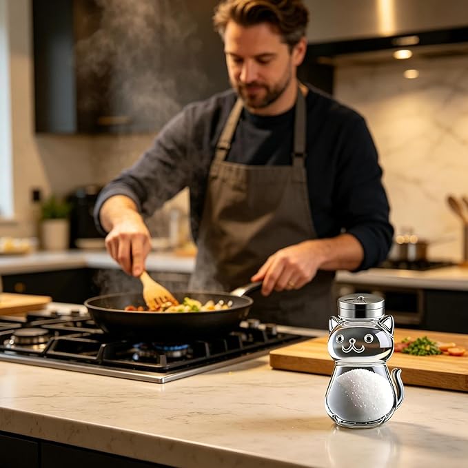 Animal Seasoning Jars, Fine Salt Shaker, Kitchen Utility with Portable Feature, Household Fixture with Secure Grip, 2.76x4.13 inches Dining Accessory, Organizer for Jelly Condiments Spices Preparation