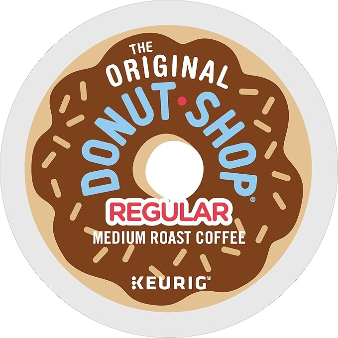 The Original Donut Shop Regular Keurig Single-Serve K-Cup Pods, Medium Roast Coffee, 48 Count, Pack of 4