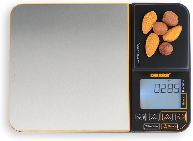 Deiss Pro Paper Towel Holder and Deiss PRO Dual Platform Digital Kitchen Scale