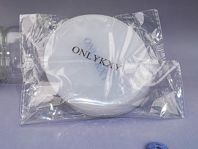 ONLYKXY 3 Pieces 3.93 Inch Silicone Coasters, Round Coasters for Drinks, Beverage Coffee Tea Coaster (White Translucent)