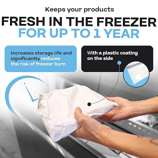 Freezer Paper Roll 36" x 1800" (150 feet) - USA-made White Paper for Freezing Food - Freezer Material with Special Coating for Meat & Fish - Strong Barrier Against Air and Moisture by IDL Packaging