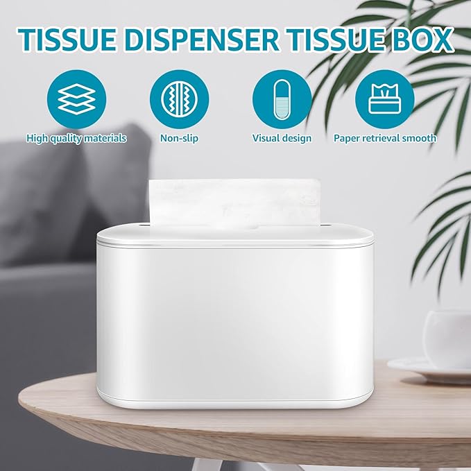 Countertop Paper Towel Dispenser, 12.6"4.5" Large Non-Slip Bottom Napkin Dispenser, Commercial Multifold Paper Towel Holder with Visible Window for Kitchen, Bathroom, Toilet, Hotel