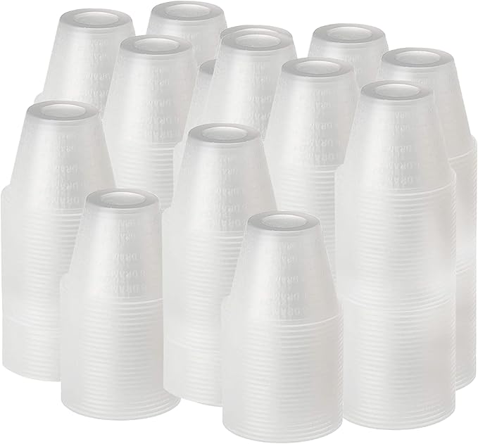 [2000 Count - 1 oz.] Perfect Stix Disposable Graduated Plastic Medicine Cups - For Mixed Pills, Medication Measuring, Resin Mixing, Mouthwash