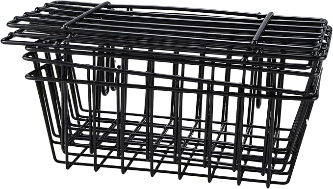 Yaegoo 3 Pack Wire Baskets and Shelves - Hanging Shelf for Wall Grid Panel