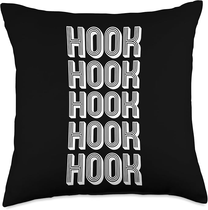 Hook-01 Throw Pillow