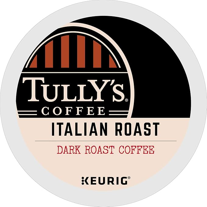 Tully's Coffee Italian Roast, Keurig Single-Serve K-Cup Pods, Dark Roast Coffee, 72 Count