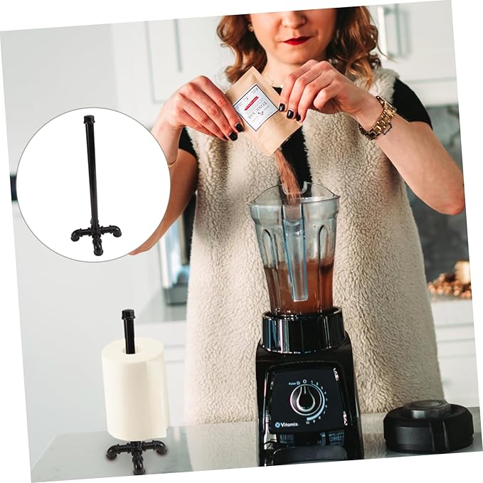 PRETYZOOM Paper Towel Holder Industrial Roll Paper Rack for Home Kitchen Bathroom 1pc