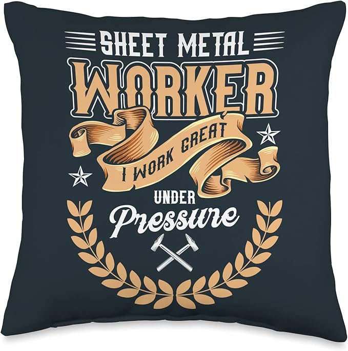 Journeyman Sheet Metal Worker Union Sheet Metal Worker Throw Pillow