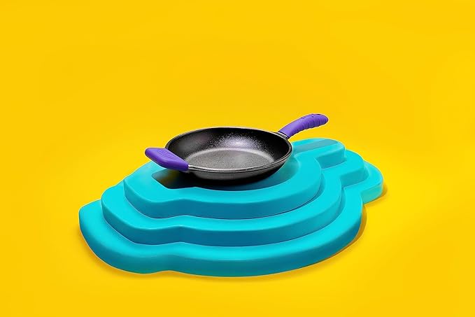 Lodge Bold Silicone Assist Handle Holder - Dishwasher Safe Hot Handle Holder Upgraded Design for Lodge Bold Products Only - Heat Protection Up to 450° - Vivid Purple