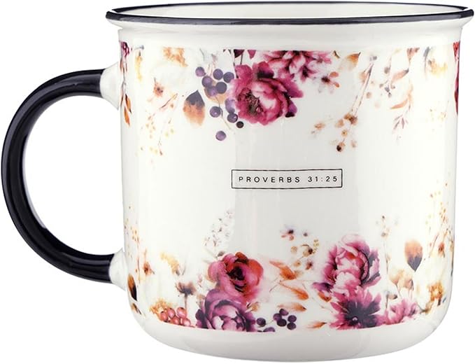 Faithworks Christian Gifts - Inspirational Gift for Mom/Sister/Grandma Ceramic Coffee Mug/Cup, Holds 13.5 Fluid Ounces, Strength & Dignity