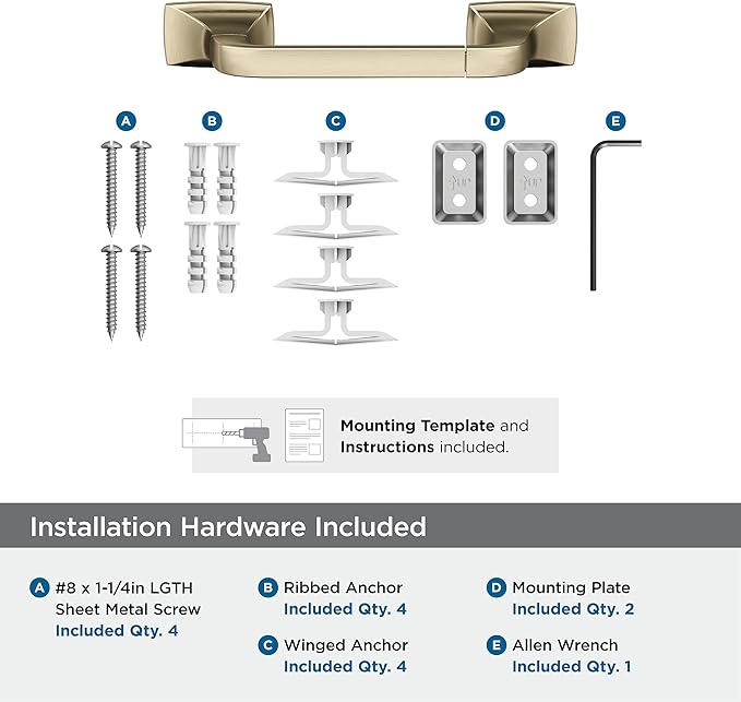 Amerock BH36011BBZ | Golden Champagne Pivoting Double Post Toilet Paper Holder | 10-5/8 in. (270 mm) Toilet Tissue Holder | Highland Ridge | Bath Tissue Holder | Bathroom Hardware | Bath Accessories