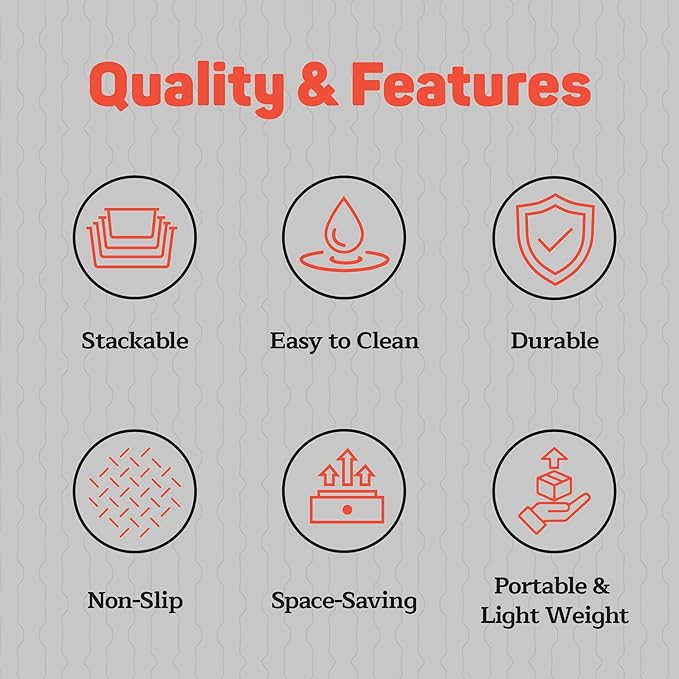 Emporio Kitchen Baking Pan Set - Nonstick Coating, Carbon Steel Bakeware Set with White Silicone Handle, PFOA, PFOS, PTFE Free, Recipe Booklet Included, Oven Safe Tray (Up To 450° F), Set of 3 - White