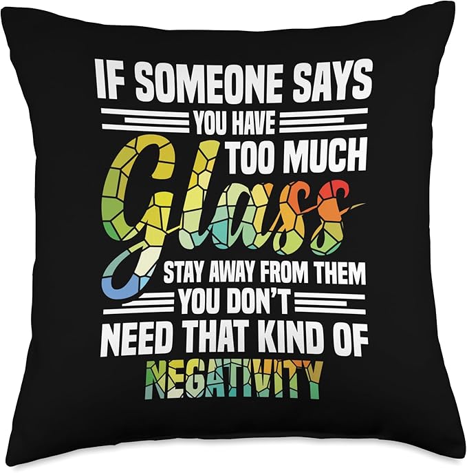 Stained Glass Sheets Cutting Oil Stained Glass Artist Throw Pillow