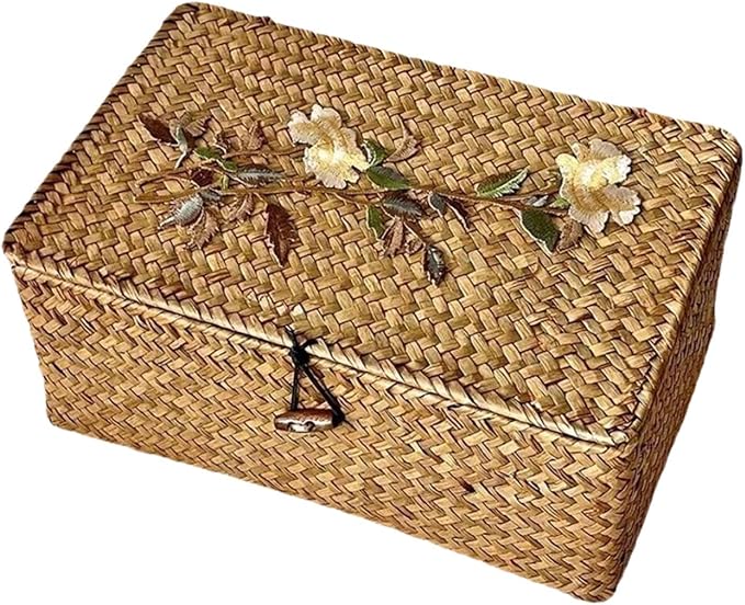 Tabletop Storage Basket, Creative Home Decoration Storage Bin, Empty Gift Box for Wardrobe, Living Room, Bedroom, M