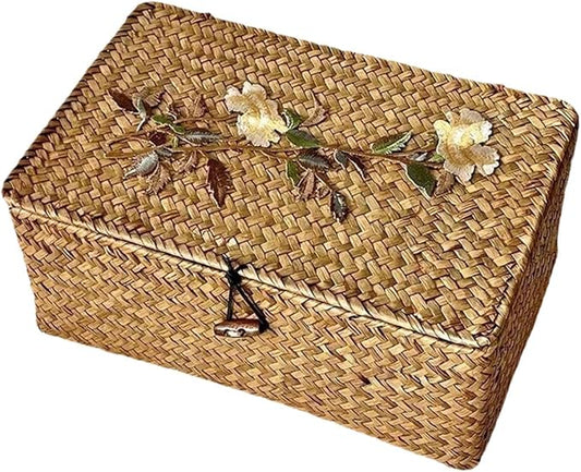 Tabletop Storage Basket, Creative Home Decoration Storage Bin, Empty Gift Box for Wardrobe, Living Room, Bedroom, M