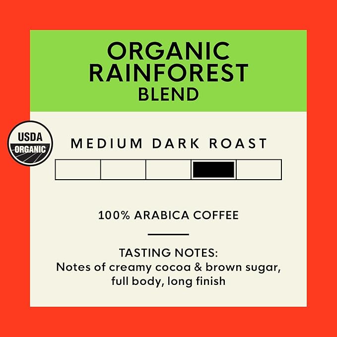 San Francisco Bay K-Cup Coffee Pods, Organic Rainforest Blend (80 ct), Medium-Dark Roast, Commercially Compostable USDA Organic Single-Serve Coffee Pods
