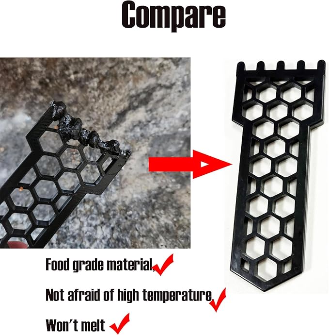 2Pcs Scraper Tool for Ninja Woodfire Grill, Kitchen Grill Cleaning Scraper Accessories for Ninja Woodfire Grill,(Won't melt)