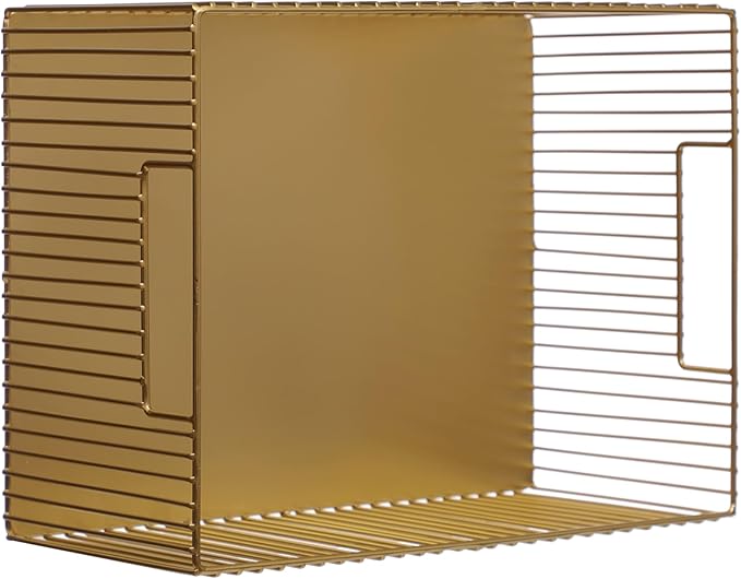 Ashland Gold Metal Tote Basket, Spring Home Decor