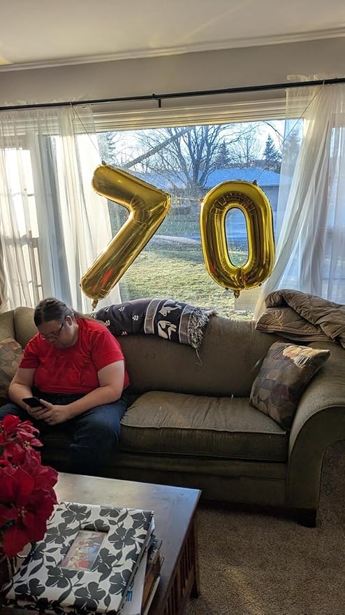 60Th Birthday Decorations For Men, Gold Party Decoration for Women Adults Parents, Big Number 60 Balloons for 60th Birthday Party Decorations
