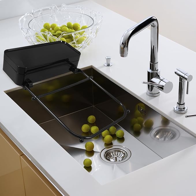 Mipcase Kitchen Sink Residue Strainer Rack with Suction Cups Space-saving Drain Filter for Easy Cleaning and Towel Hanging for Kitchen Organization and Garbage Disposal Management