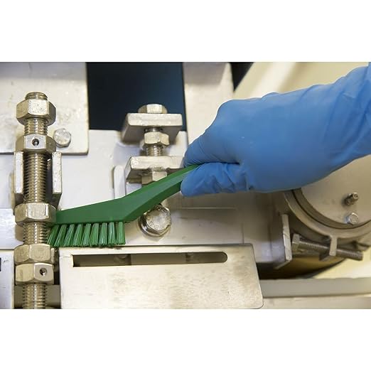 Vikan 44012 Brush,Detail,Stiff,9" x .5",PP/PBT,Green