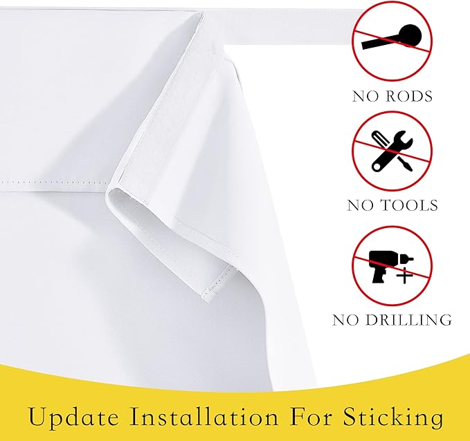 NICETOWN Kitchen Door Curtain Tricia Window Covering Thermal Insulated Curtain Panel 30W x 72L Privacy Tie Up Shade for French Door, 1 Panel, 30" W x 72" L, Pure White