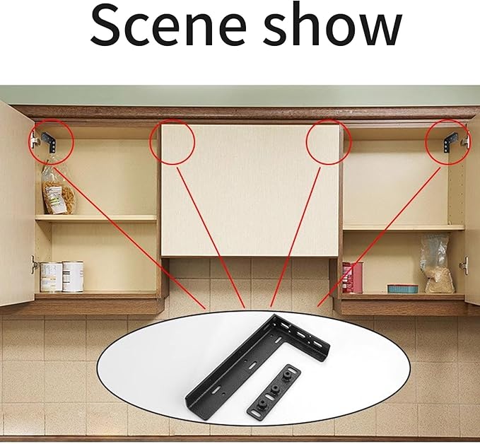 High Strength Invisible L Shaped Brackets Accessory for Secure Cabinet Installation in Kitchens and Living Room Interior Designers Fixture